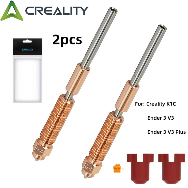 2 Vòi phun K1C, Vòi phun nhanh Unicorn Ender 3 V3, Vòi phun cho Creality K1C / Ender 3 V3 / Ender 3 