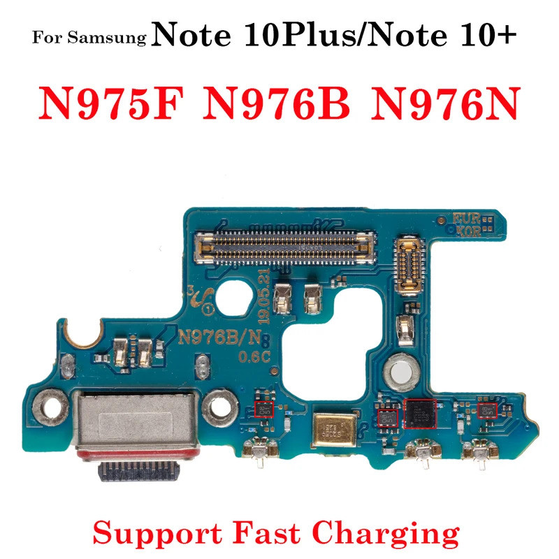 Cổng kết nối Dock USB Cáp mềm cho Samsung Galaxy Note 10 Plus + N975F N976N N976B Bảng sạc có mô-đun