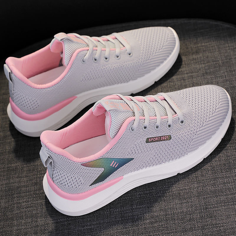 giày thể thao nữ độn đế giày thể thao nữ sneaker Giày thể thao đế mềm mùa hè 2023 Giày nữ đệm siêu n