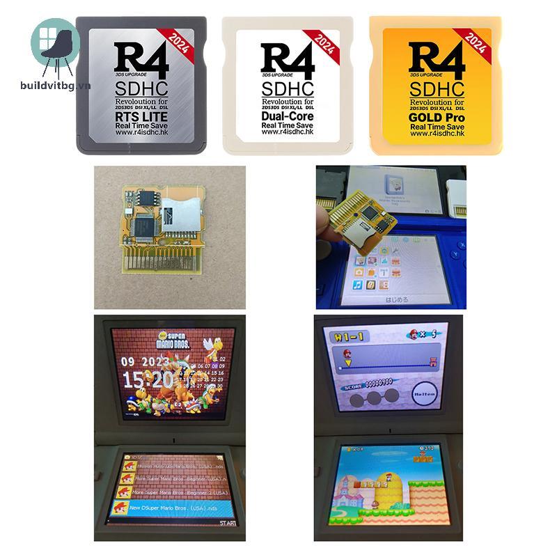 Buildvitbg 2024 Cho NDS Game Card Cho R4I SDHC TF Card R4 SDHC Gold Pro Card Video Game Card Vàng Tr