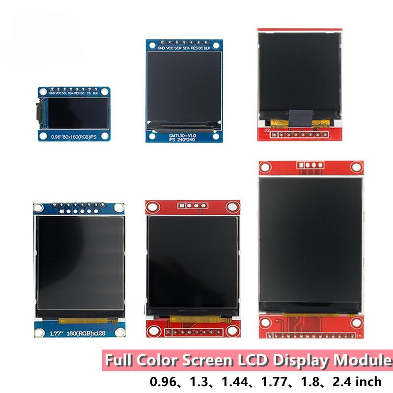 Màn hình TFT 0,96 / 1.3 / 1.44 / 1.77 / 1.8 / 2.4 / 2.8 inch IPS 7P SPI HD 65K TFT Full Color LCD Mo