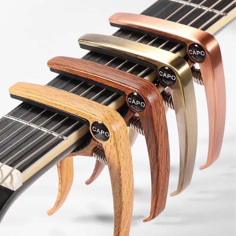 Nâng Cấp Capo Hợp Kim Kẽm Guitar Capo Acoustic Đàn Guitar Điện Kép Capo Phụ Kiện Đàn Guitar Kép