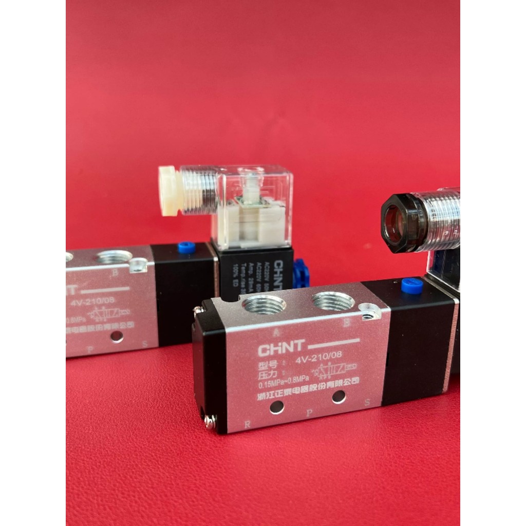 Van điện từ Zhengtai 4V210-08 (N4v210-08) Van điều khiển van điện từ khí nén DC24v 220V