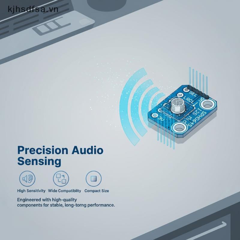 Kjhsdf 1 Bộ SPH065 I2S MEMS Bảng Micro Module Cảm Biến Kỹ Thuật Số Độ Trung Thực Cao Nhẹ Cho Raspber