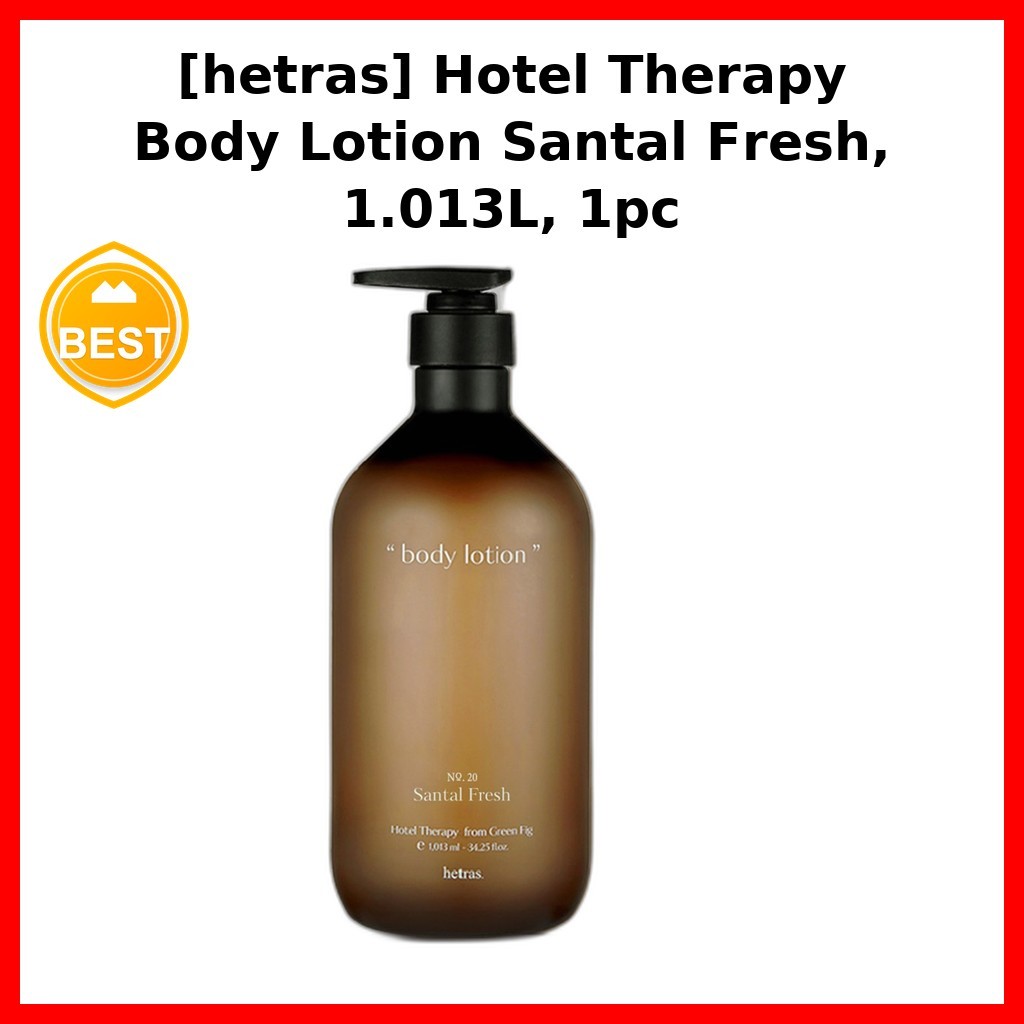 [hetras] Kem dưỡng thể trị liệu khách sạn Santal Fresh, 1.013L, 1pc / Sữa dưỡng thể Hàn Quốc / Santa