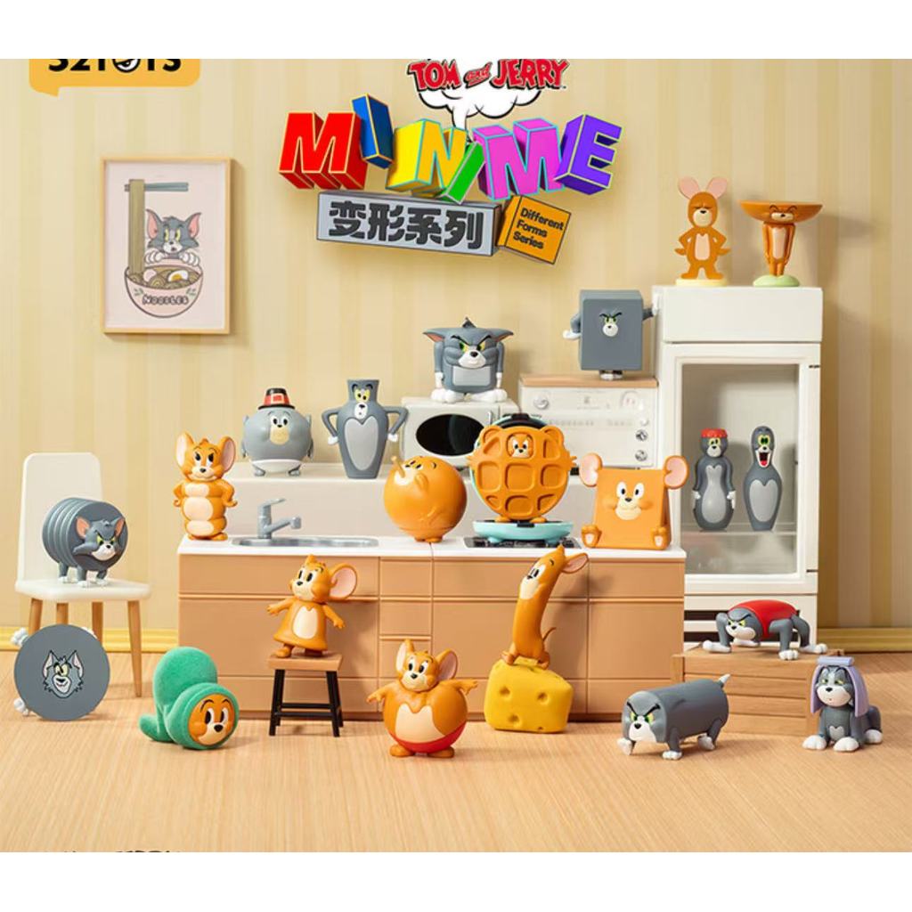 [Tùy chọn phong cách] TOM và JERRY Cat and Mouse MINIME Biến dạng Dòng búp bê MINI Trang trí búp bê