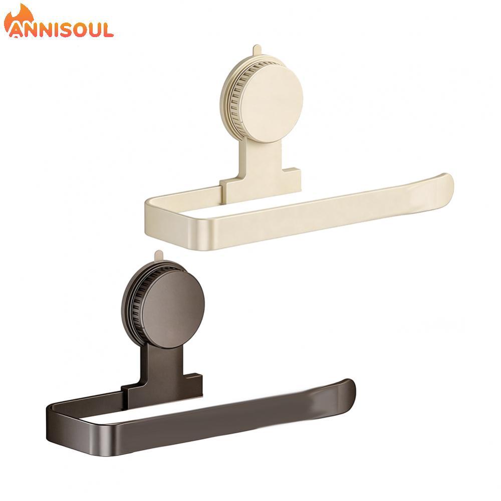 [NISO]Carbon Steel Paper Towel Holder with Suction Cups - 26.5 x 7.8 x 2 cm Wall Mount