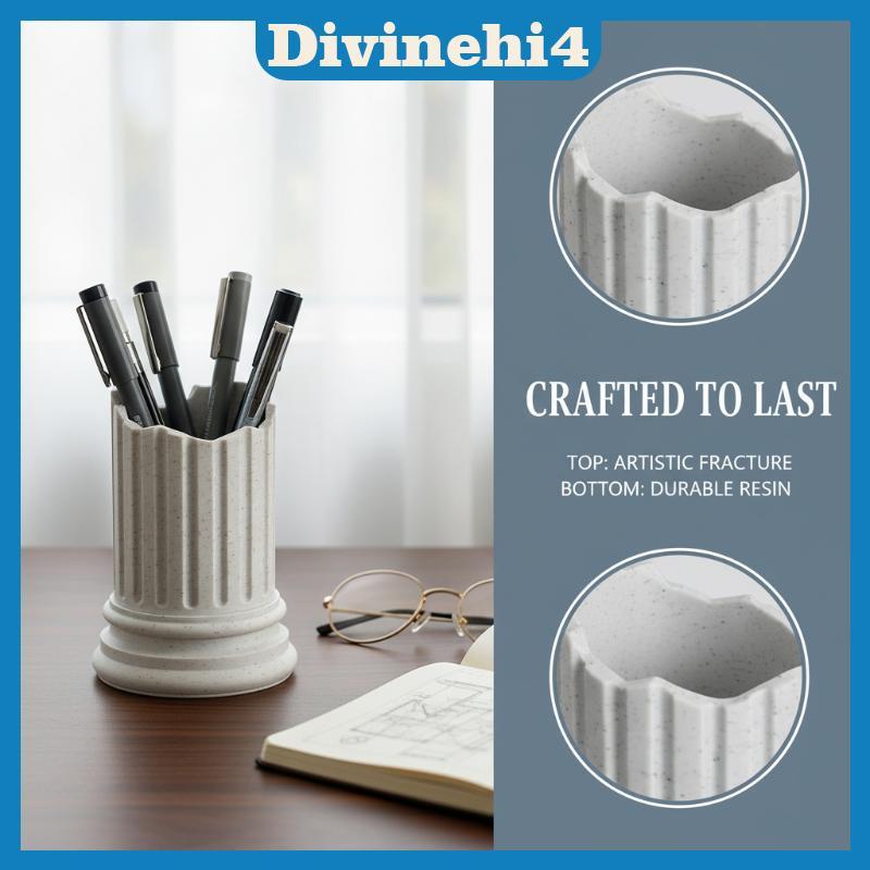 < divinehi4 > Hộp đựng bút trụ cột La Mã trang trí Hy Lạp cổ đại 1 mảnh Hộp lưu trữ không đều sáng t