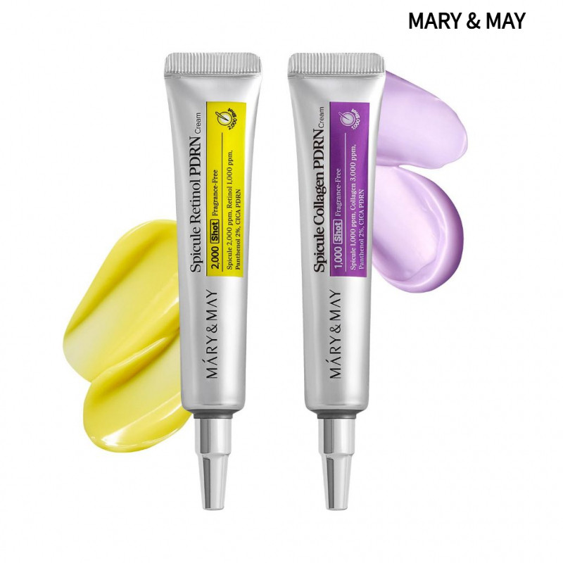 Kem MARY & MAY Spicule Retinol PDRN 15g / Collagen Spicule Cream 15g