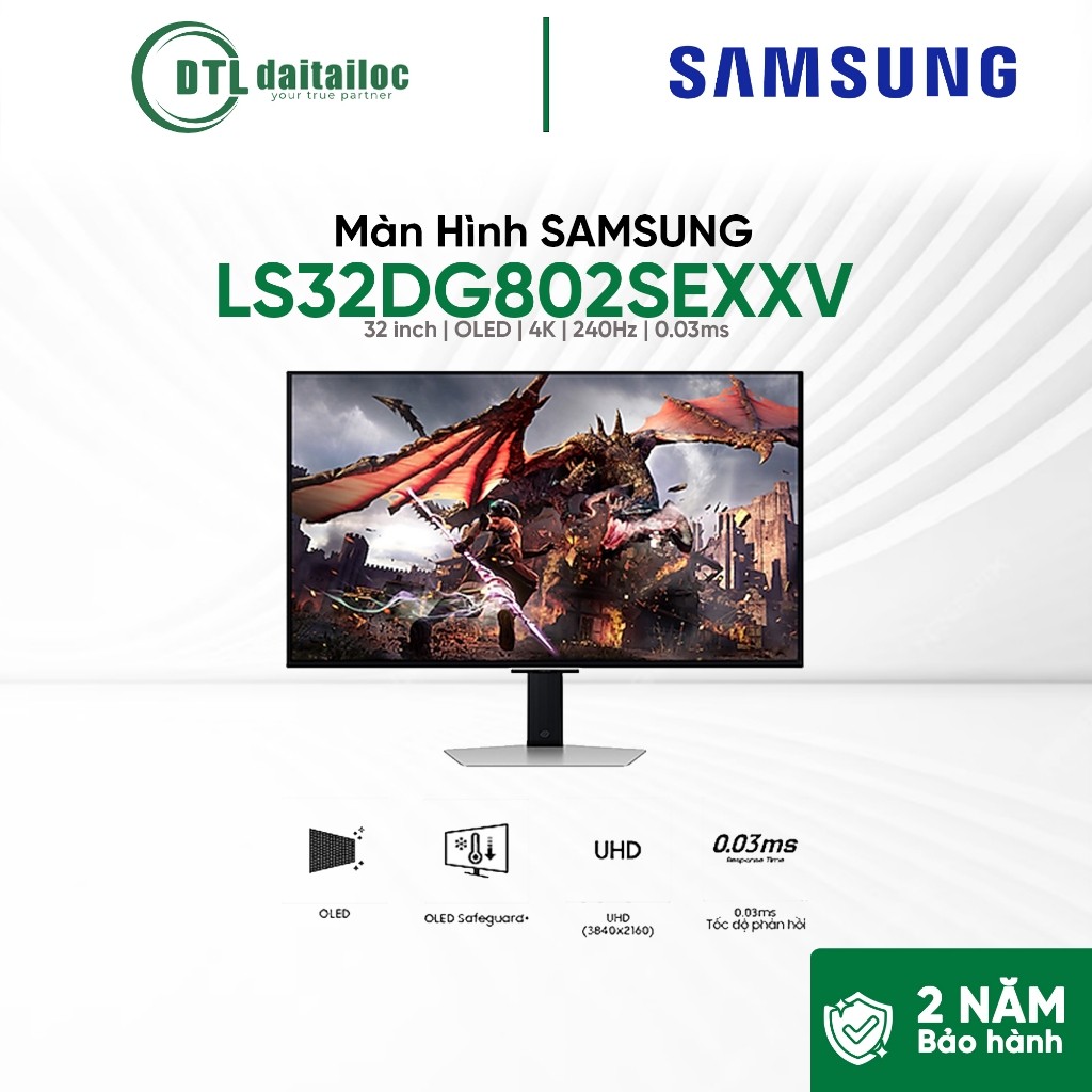 Màn Hình Gaming SAMSUNG Odyssey OLED G8 G80SD LS32DG802SEXXV | Chính Hãng | Bảo Hành 24 Tháng