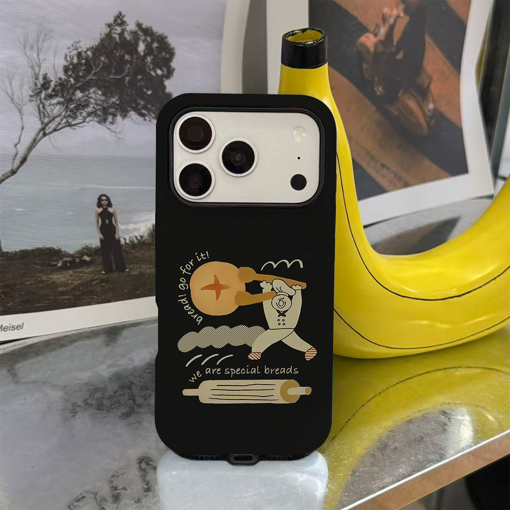 Ốp lưng mờ nối trên và dưới cổ điển 2 trong 1 cho iPhone17 Pro Max iPhone16 Pro Max iPhone15 Pro Max