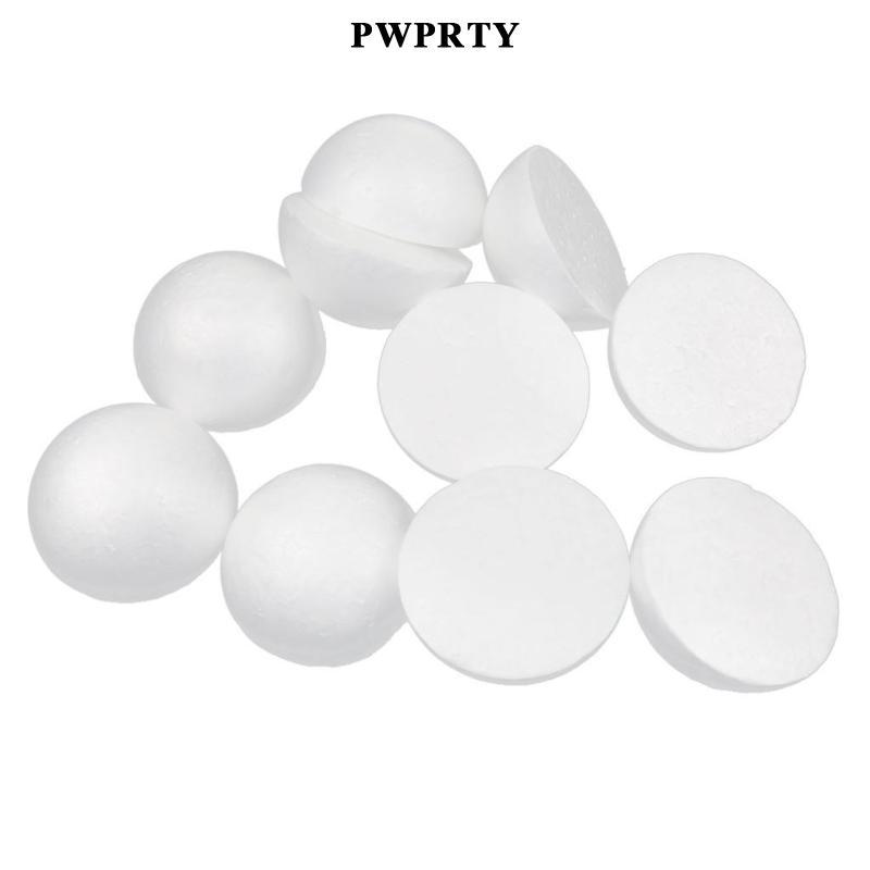 Gói 10 quả bóng xốp Polystyrene thủ công mô hình màu trắng Quả cầu 100mm Bóng dự tiệc100mm