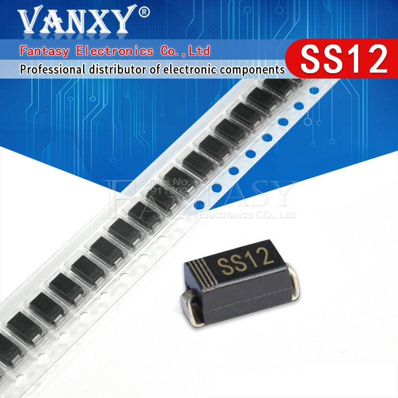 100 chiếc SMA 1N5817 smd 1A 20V do-214ac IN5817 Điốt Schottky SS12