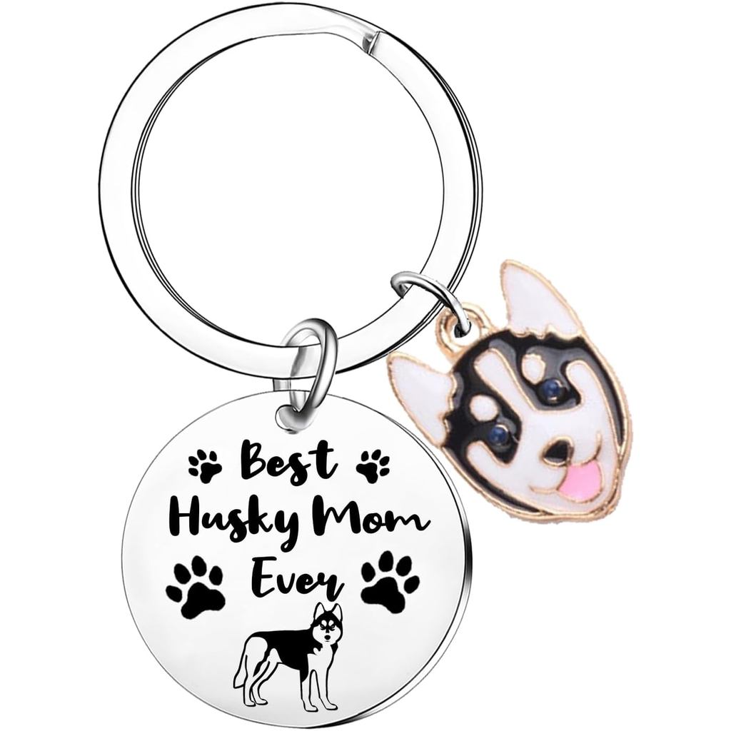 Husky Mẹ Quà Tặng Husky Móc Khóa Giáng Sinh Quà Tặng Sinh Nhật Cho Người Yêu Husky Husky Trang Sức P