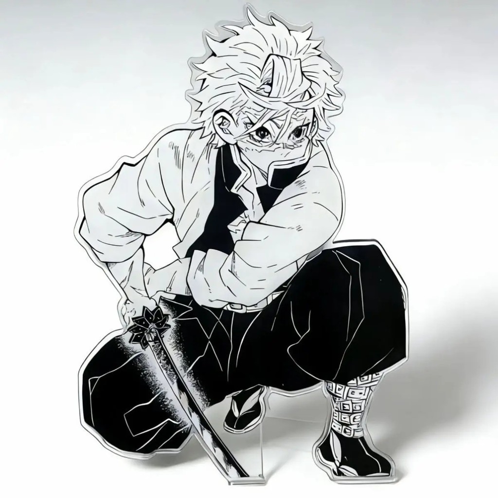 Mô Hình Standee Anime Thanh Gươm Diệt Quỷ Kimetsu no Yaiba Nhân Vật Sanemi Shinazugawa Mica Acrylic 