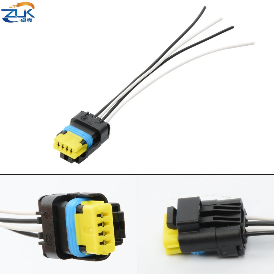 ZUK Đuôi Bóng Đèn Ổ Cắm 4 Chân Cắm Cáp Dây Cho Nissan Hoặc Qashqai J10 2008-2012 Cho Dualis J10 2008