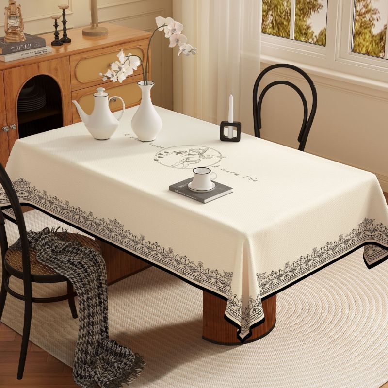 Pháp Ánh Sáng Sang Trọng Nhung Khăn Trải Bàn 90x60 120x80 Hình Chữ Nhật Bàn Ăn Cà Phê Trang Trí