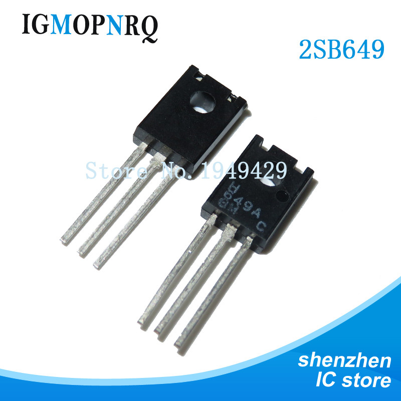 10 Cái / lốc 2SB649 TO-126 2SB649A TO126 B649 PNP B649A 120V 1.5A Transistor Mới