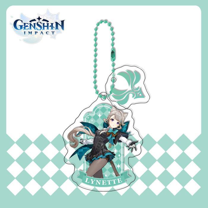 Genshin Impact Gantungan kunci acrylic Vision Anemo - 风Lynette