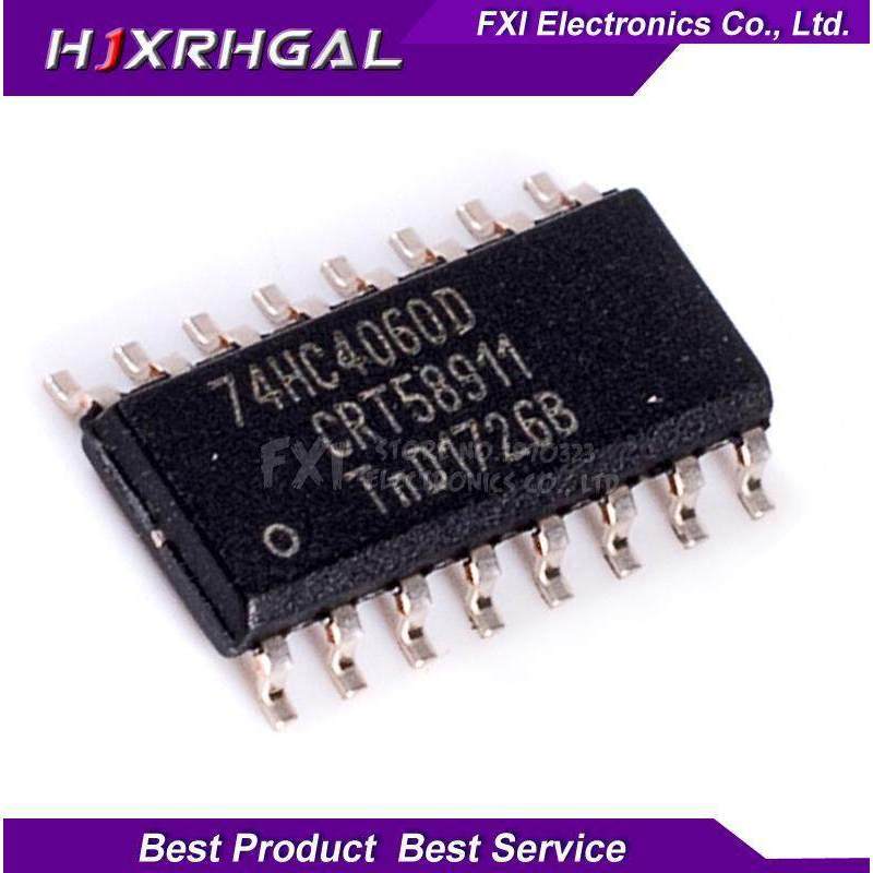 10 Chiếc 74HC4060D 74HC4060 SOP14 SOP SN74HC4060DR SM Mới Chính Hãng