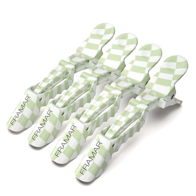 FRAMAR Pastel Alligator Hair Clips 10 Pack - Professional Styling Clips for Hair, Salon Quality Plas