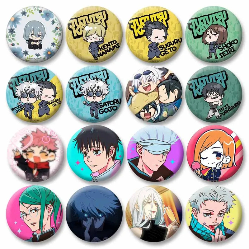 Lapel Pins Hình Nhân Vật Cartoony Yuji và Nobara - Phụ Kiện cosplay, brooch đẹp mắt