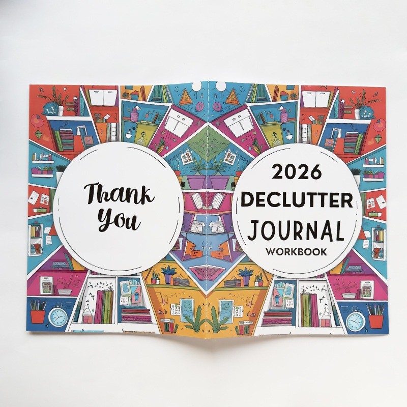 Declutter Planner 2026 Coloring Schedule Organizer Goal Planner Workbook Planner