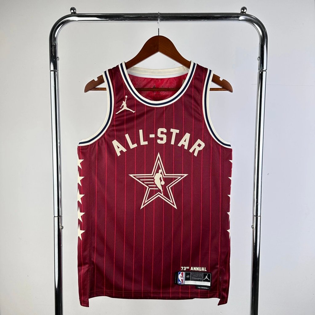 Nike NBA ALL-STAR Đỏ ALL-STAR ALL STAR Hot-Pressed SW Jersey Nhanh khô thoáng khí Alexander No. 2 Do