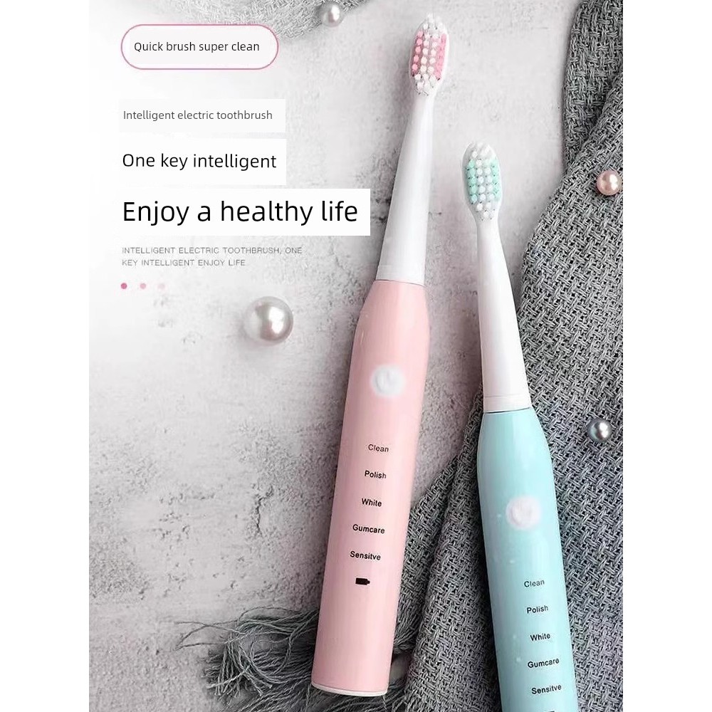 đầu bàn chải điện brushie đầu bàn chải điện Smart Sonic Rung Bàn Chải Đánh Răng Điện Người Lớn Cặp Đ