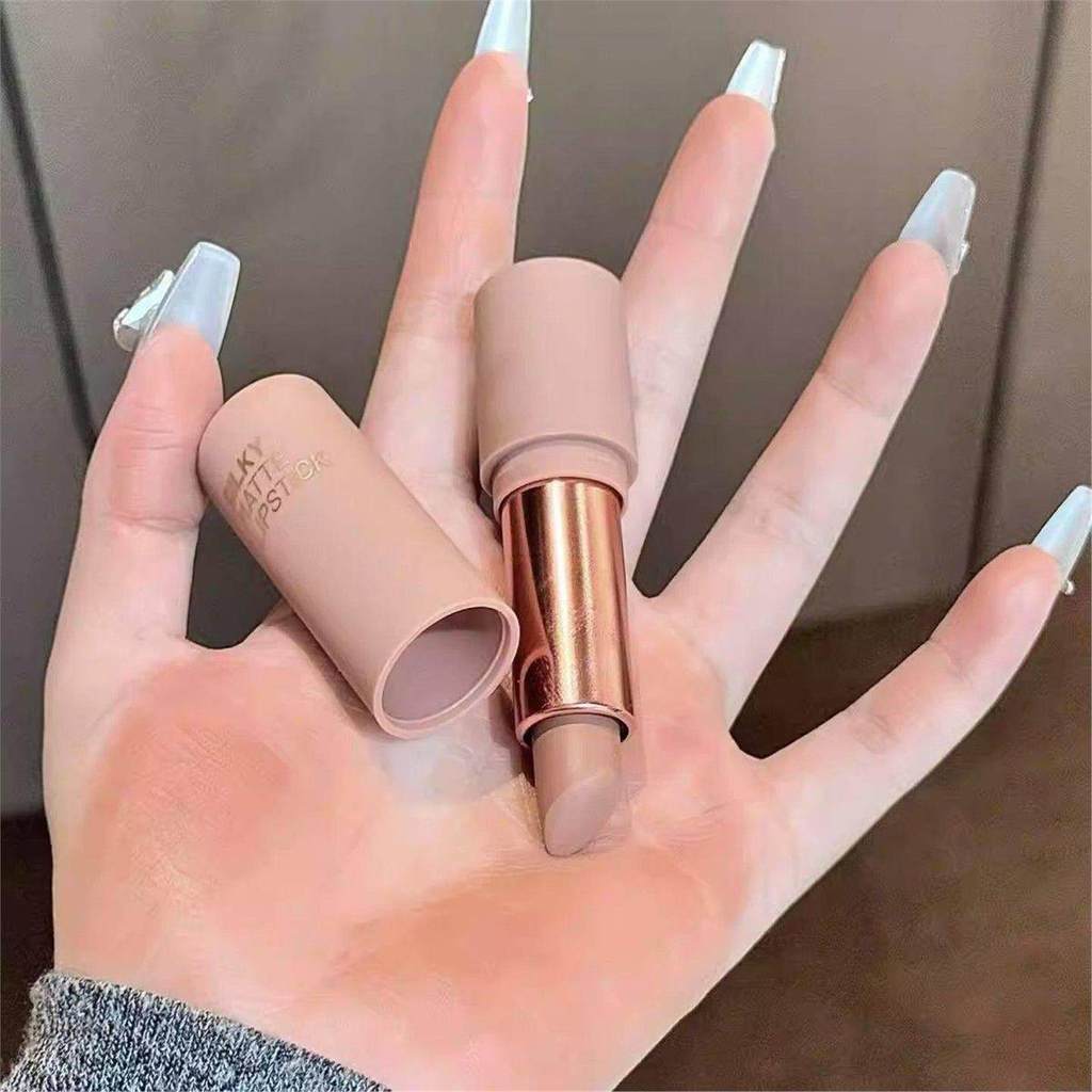 son mezzy son romand chính hãng Khoét khỏa thân bão hòa thấp lạnh nhạt Giảm tuổiLight Mist Lipstick 