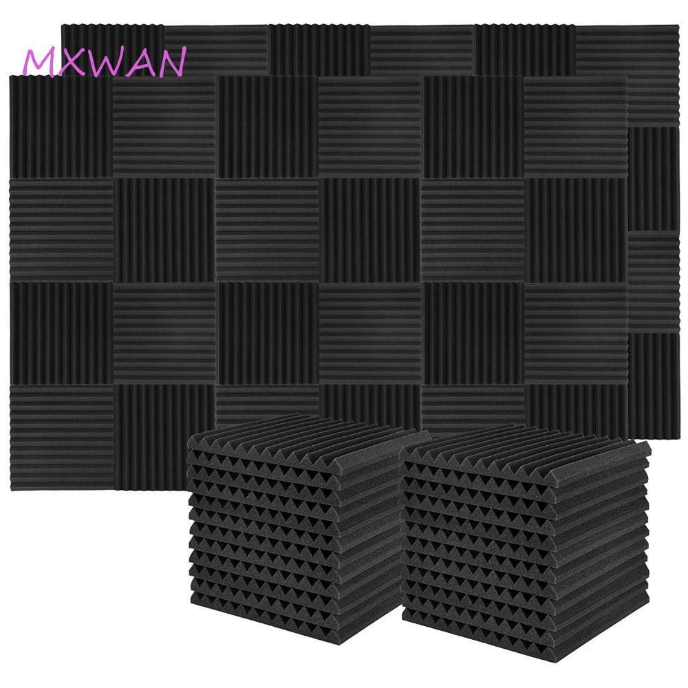 MXWANXI Cách Âm Bọt Soundproofing Wall Panel Wedge Tile 12 Khe Bọt Biển Điều Trị Cách Âm Bảng Điều T