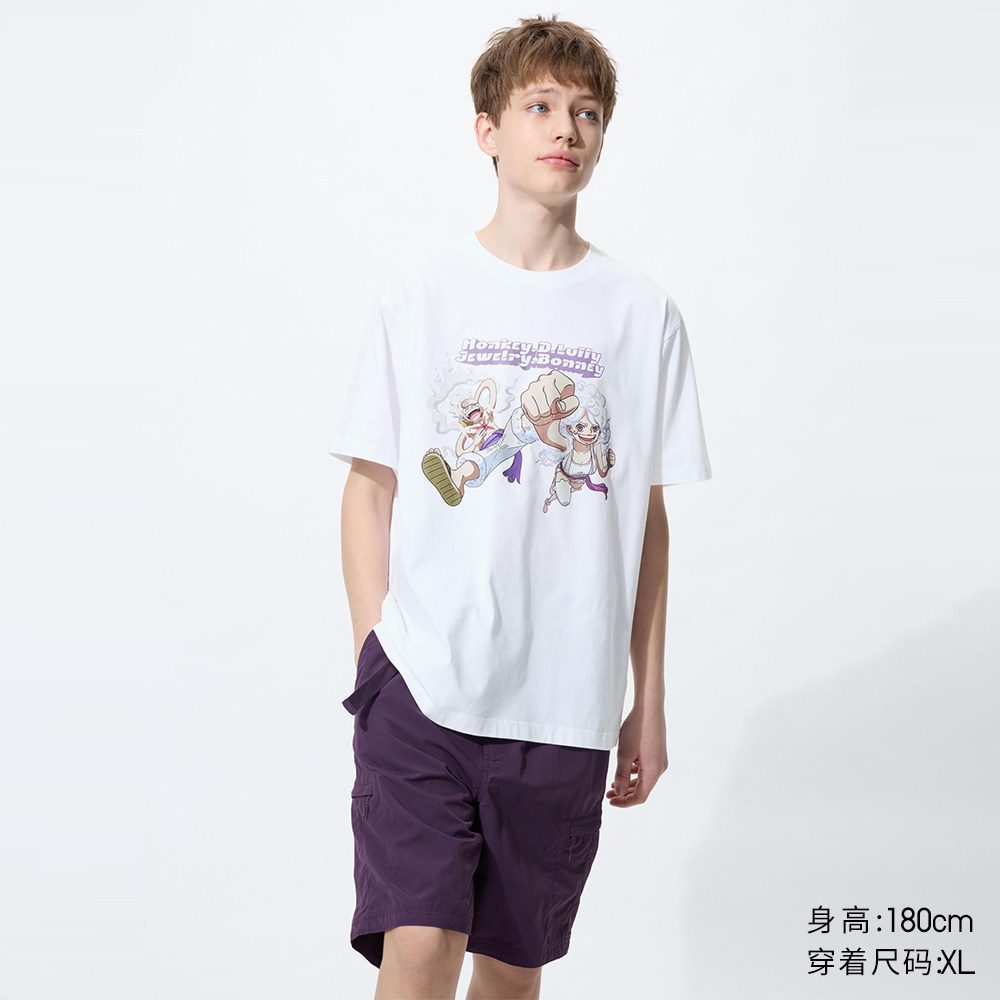 Áo thun in hình ONE PIECE dành cho nam và nữ Uniqlo / Áo thun ngắn tay 26 Bộ sưu tập mới xuân hè4882
