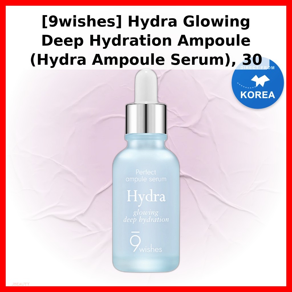 [9wishes] Hydra Glowing Deep Hydrat hóa Ampoule (Hydra Ampoule Serum), 30 mL / Serum Ampoule Hàn Quố