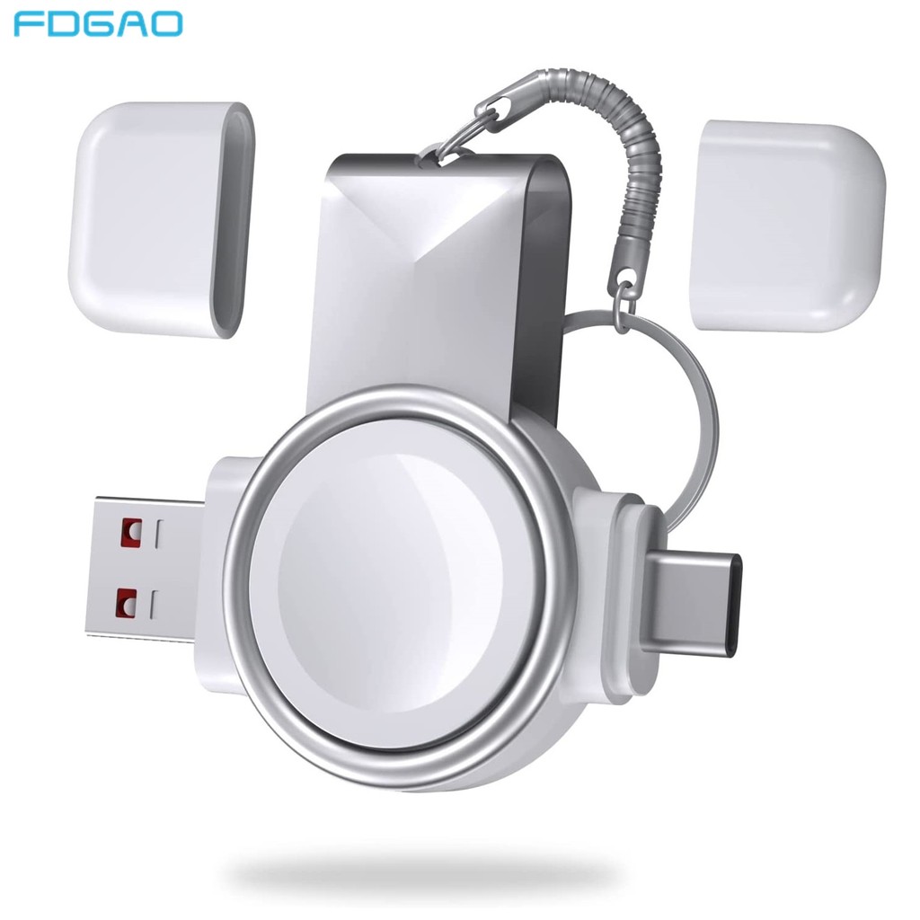 QXZ Bộ sạc không dây từ tính di động cho Apple Watch Đế sạc không dây nhanh cho IWatch Series 8 7 6 