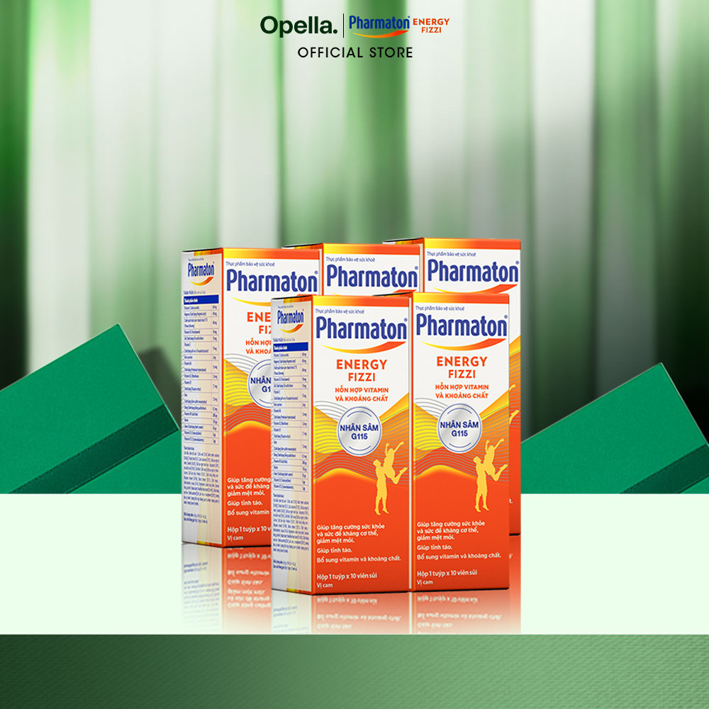 Bộ 5 Thực phẩm bảo vệ sức khỏe Pharmaton Energy Fizzi