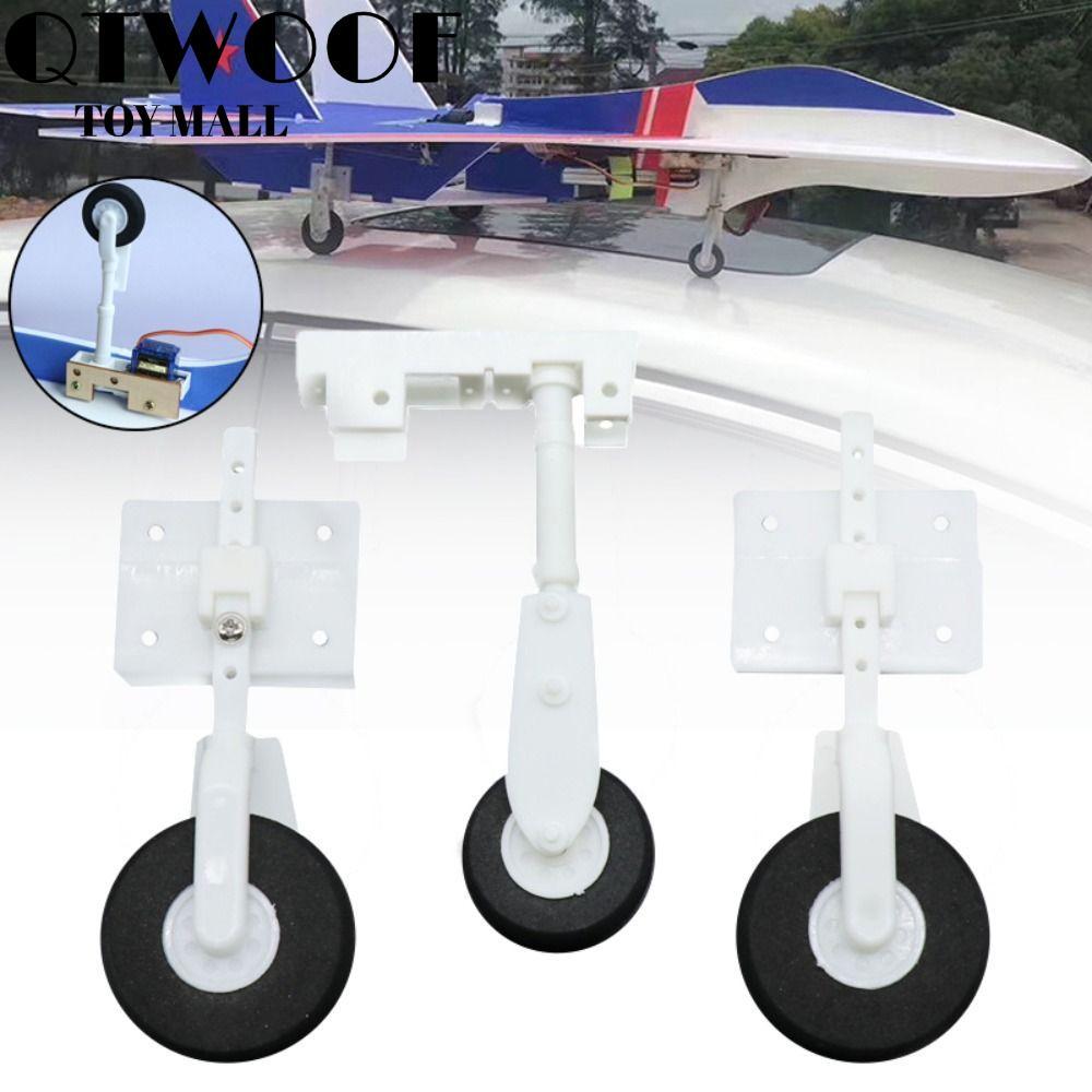 QTWOOF RC Plane Landing Gear, KT Board Trọng lượng nhẹ SU27 Bộ lắp ráp, Phụ kiện đồ chơi DIY Vô lăng