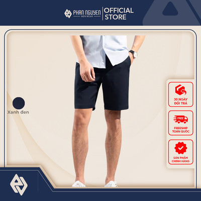 Quần short nam nano cao cấp Phan Nguyễn, chất liệu vải thoáng mát, nhanh khô, thiết kế trẻ trung, lịch lãm QSD.150