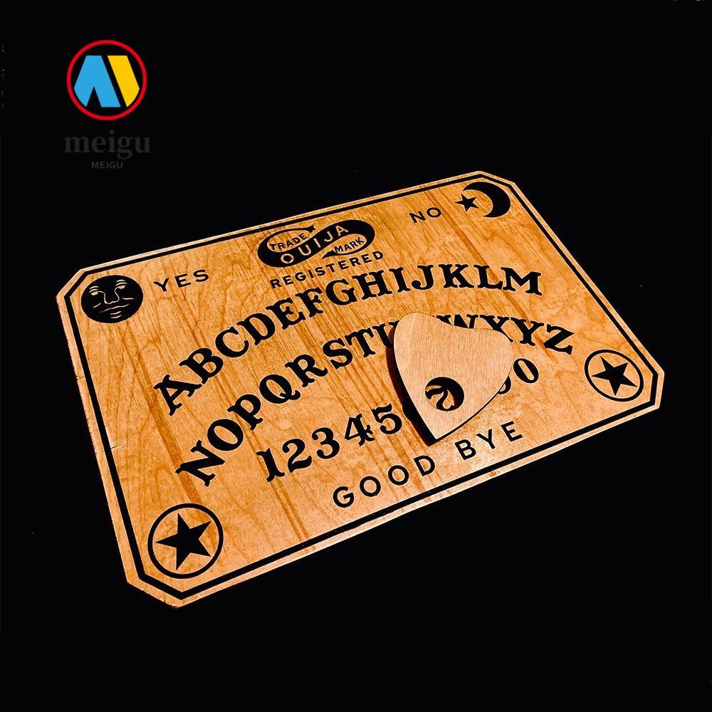 MEIGU Ouija Board Vintage Moves Games Trang trí nội thất Bộ bảng con lắc