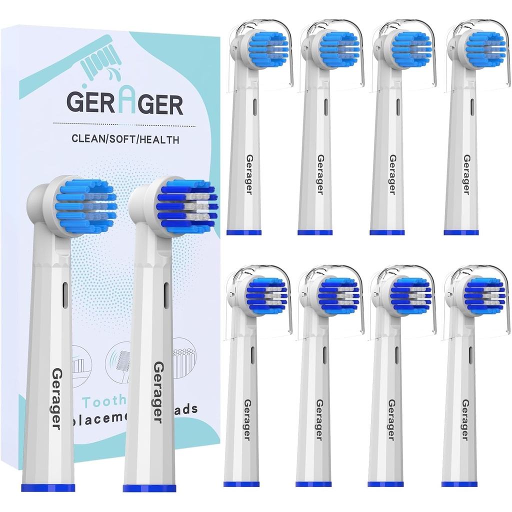 Đầu thay thế Tương thích với Bàn chải đánh răng Oral B Braun, 10 đầu bàn chải đánh răng chuyên nghiệ