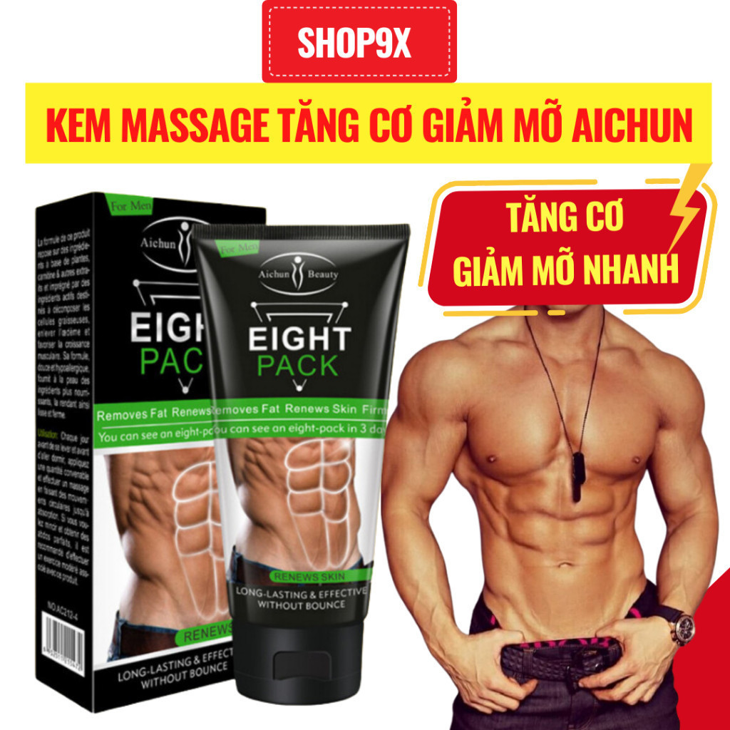 (Giá Sỉ) Kem Massage Tăng Cơ Giảm Mỡ Eight Pack Massage Aichun Beauty 80gr