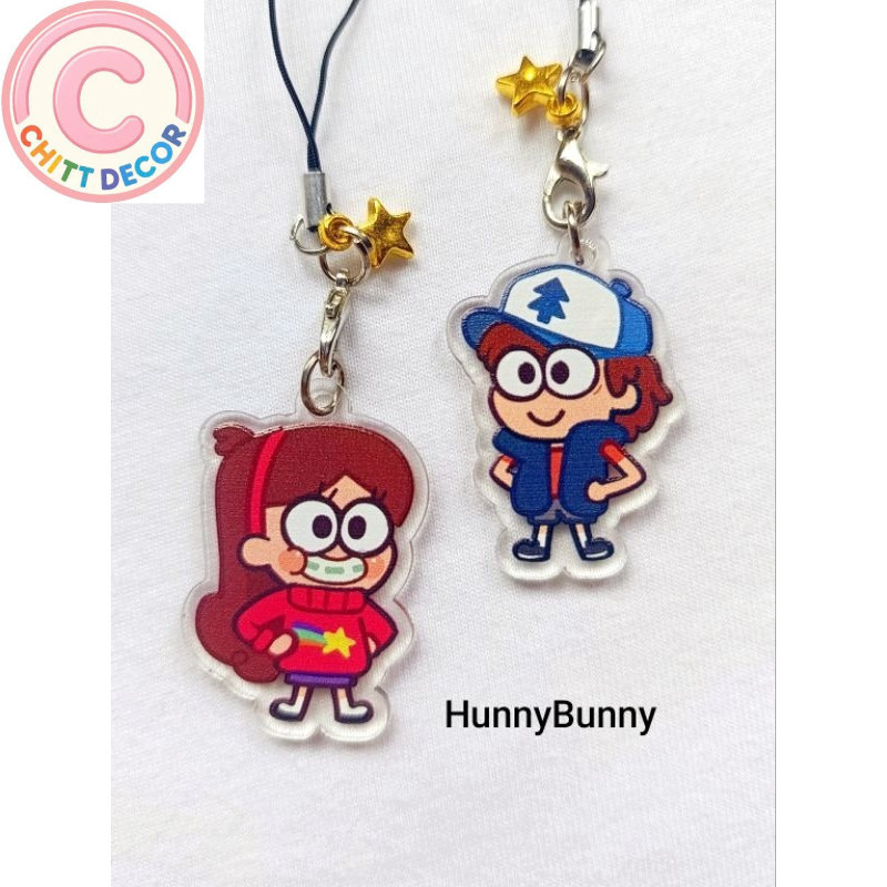 [NEW] GRAVITY FALLS mabel dipper pines charm phone straps fanmerch