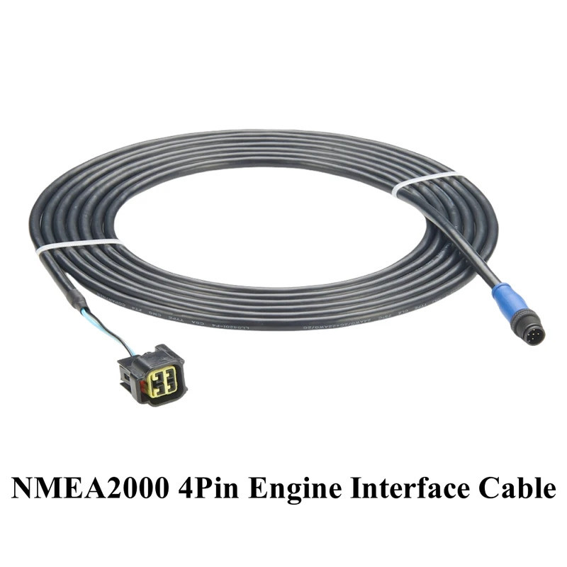 Cáp giao diện động cơ NMEA2000 N2K 4Pin Tương thích với Động cơ phía ngoài Xamaha 2006-2023 Thay thế