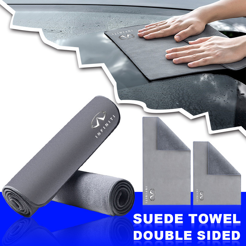 Rửa Xe Microfiber Khăn Tự Động Biểu Tượng Làm Sạch Sấy Vải Auot Cho Infiniti FX35 FX37 FX50 EX35 QX7