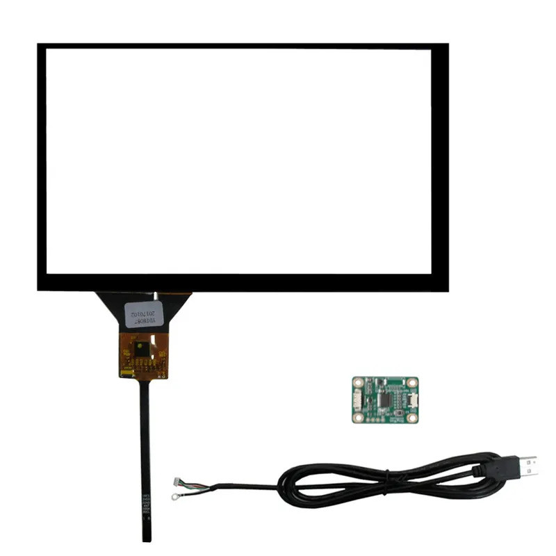 7 Inch 165mm * 100mm GT911 6Pin IIC Đa Năng USB Số Hóa Điện Dung Màn Hình Cảm Ứng Bảng Điều Khiển Kí