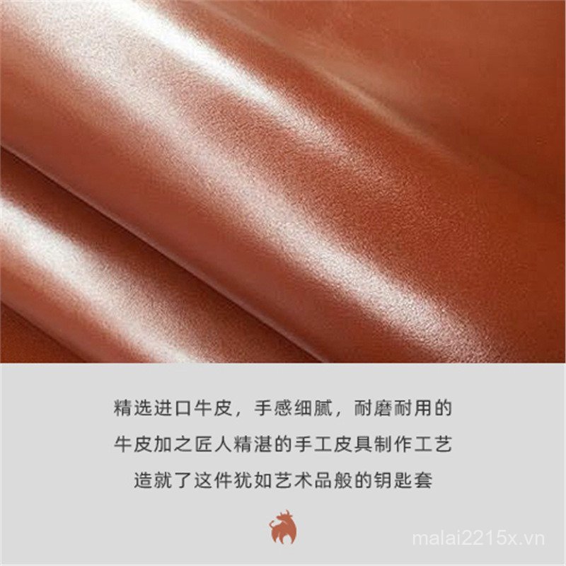 Hỏi Thế Giới M7 Da Bò Khóa Trang Trí Xe M9 Xe Serris M5 Thẻ AITO Chìa Khóa Ốp Lưng Huawei NECJ