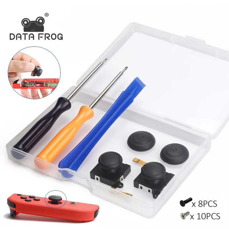 DATA FROG 3D Analog Cần Điều Khiển Ngón Tay Cái Gậy Tương Thích Nintendo Switch Joy Pad Bộ Dụng Cụ S