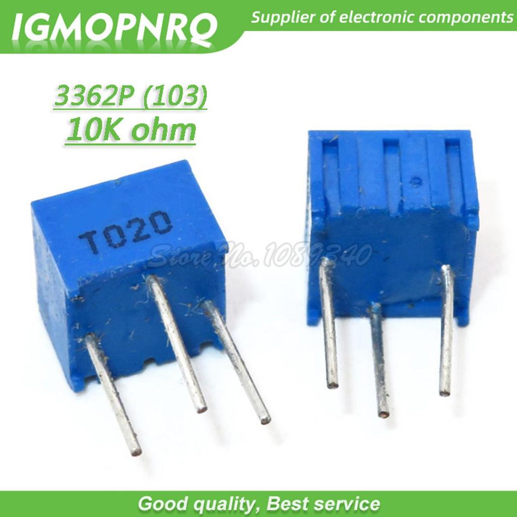 10 Cái 3362P-103LF 3362P 103 10K ohm Tông Đơ Tông Đơ Điện Áp Biến Điện Trở 3362p-1-103