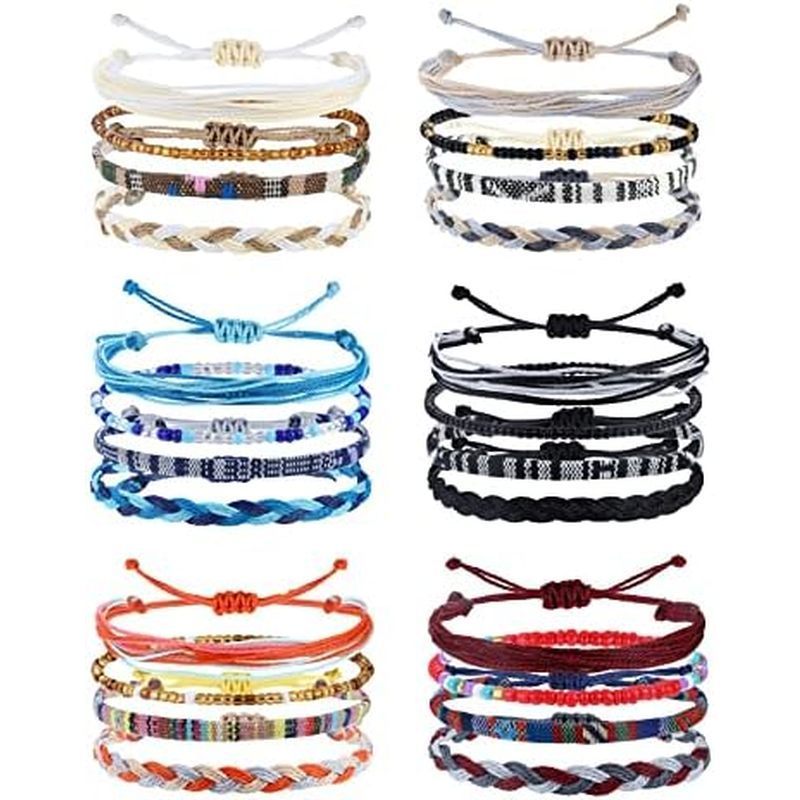 r Bracelet Anklet Adjustable Beaded Anklets Handmade Braided Bracelet Colorful Anklet Summer String 