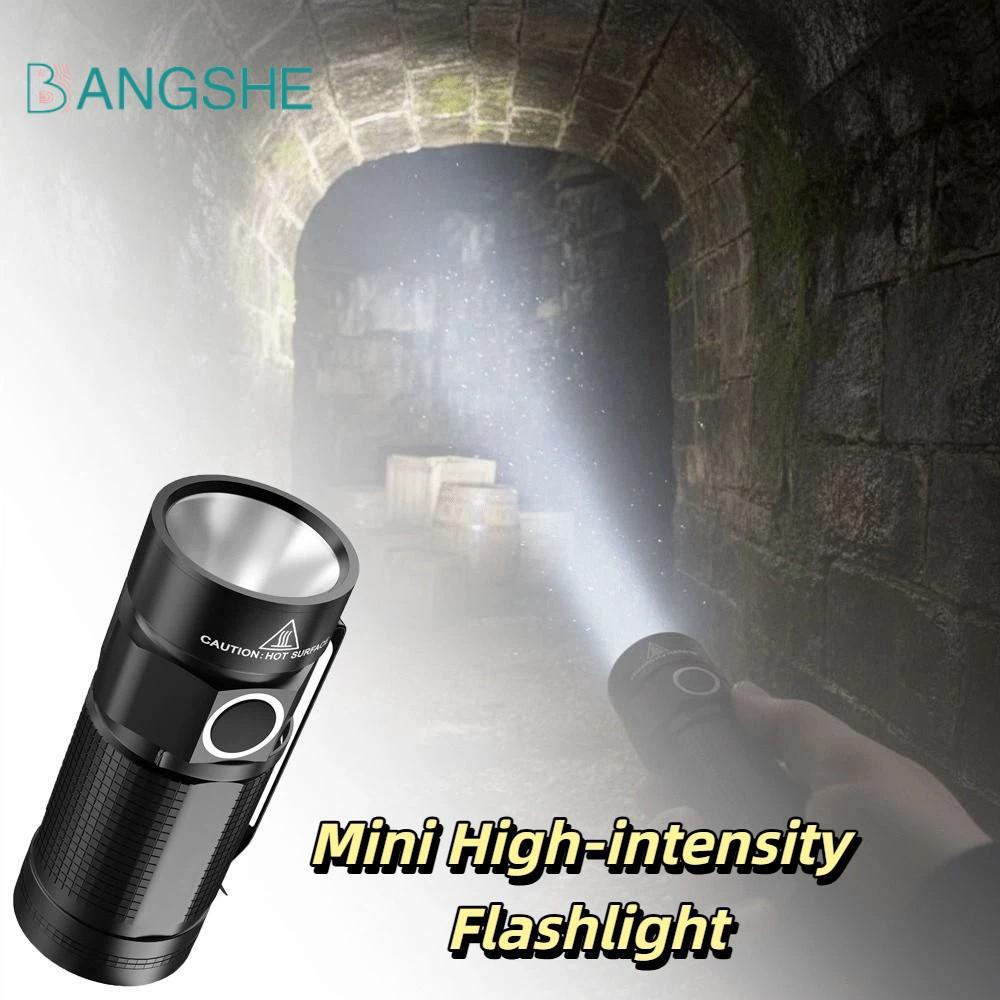 Đèn pin mini BANGSHE hợp kim nhôm XPG LED - Đa chức năng, sạc lại được bằng USB, phù hợp túi Emergen