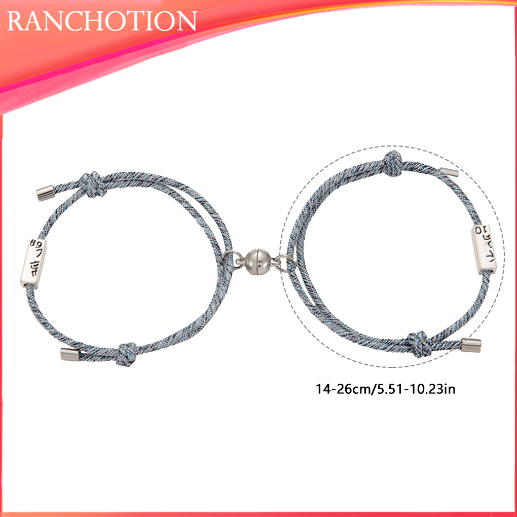 2 / 3 / 5 2 Chiếc Cặp Đôi Thu Hút Nhau Sáng Tạo Cá Tính Cặp Đôi Vòng Tay Nam Nữ Quyến Rũ Cô Gái Vòng